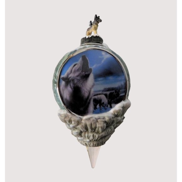 Call of the Wilderness Ornament Edge of Night by Kevin Daniel 2000 Bradford - Picture 2 of 5